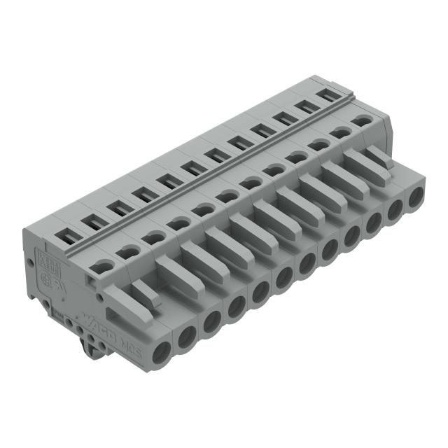 Gniazdo MCS‑MIDI Classic 12‑biegunowe szare raster 5mm 231‑112/008‑000 /25szt./ WAGO