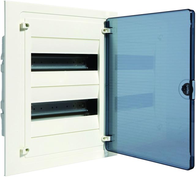 Rozdzielnica modułowa 2x12 podtynkowa IP40 Golf (drzwi transparentne) VF212TD HAGER
