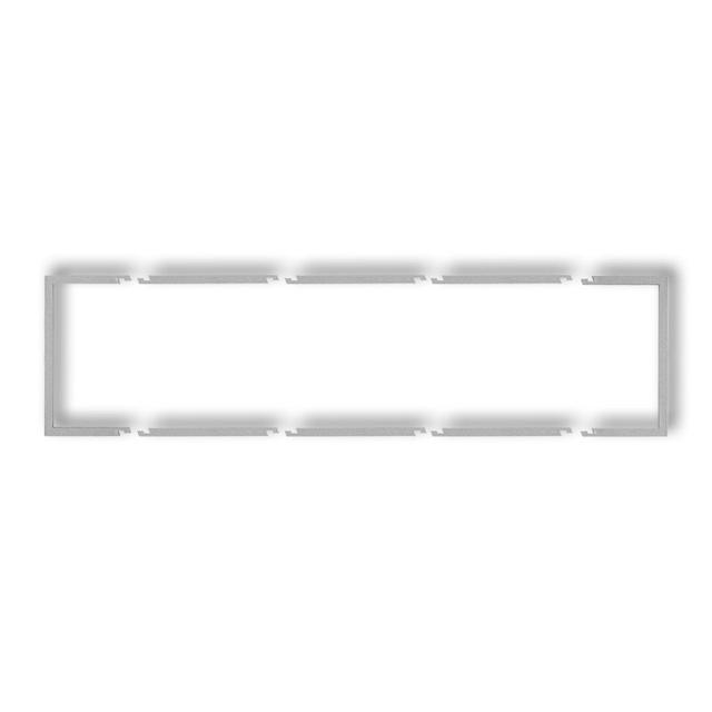 Ramka wypełniająca poczwórna DECO srebrny metalik 7DRW-4 KARLIK