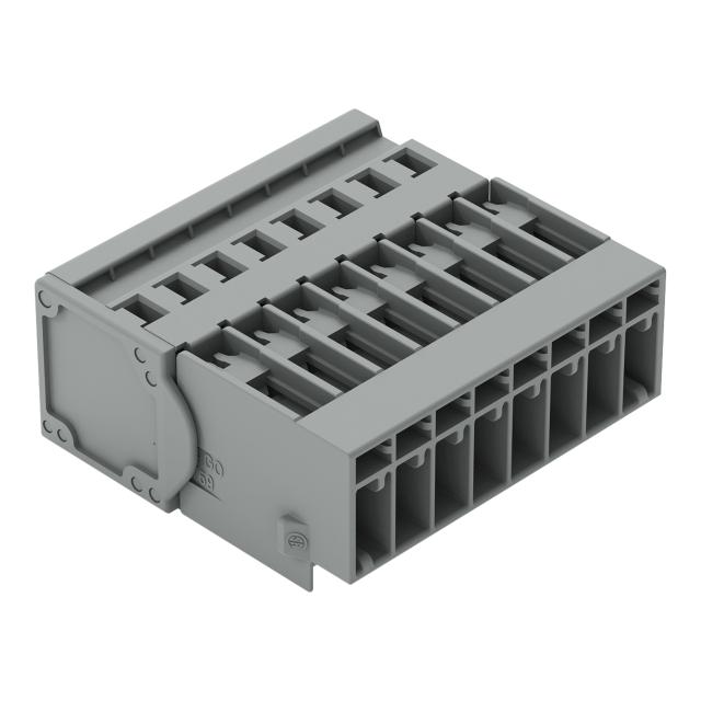 X-COM wtyk 8-biegunowy szary raster 5 mm /25szt./ WAGO