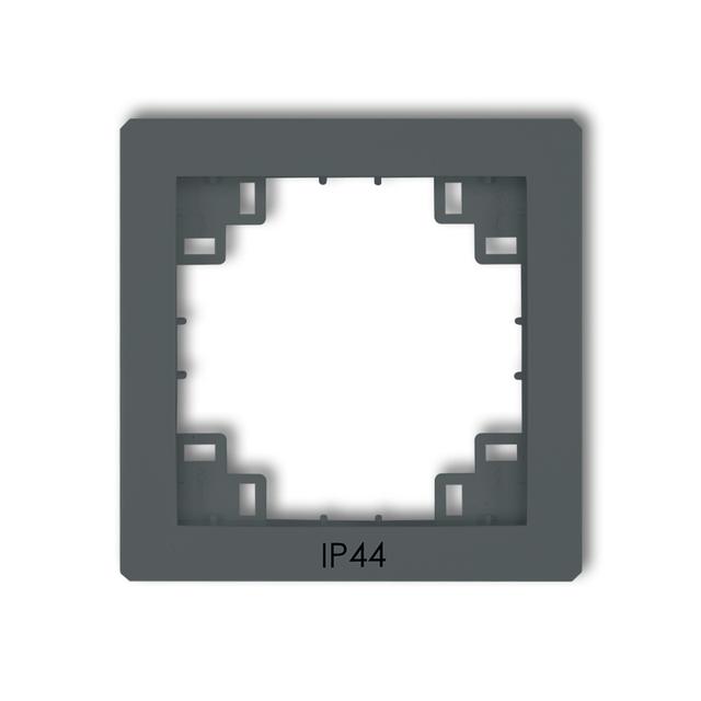 DECO Ramka pośrednia do łączników IP44 grafitowa mat