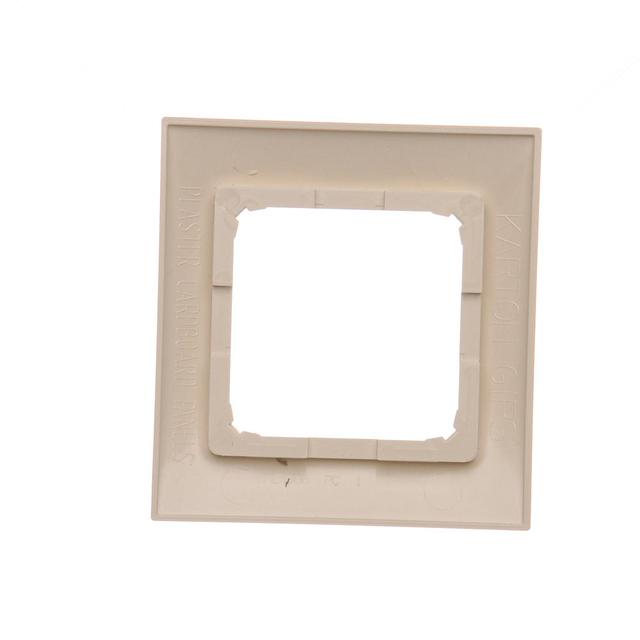Simon 54 Premium Ramka 1-krotna PREMIUM do puszek karton-gips IP20 / IP44 kremowy DRK1/41 KONTAKT