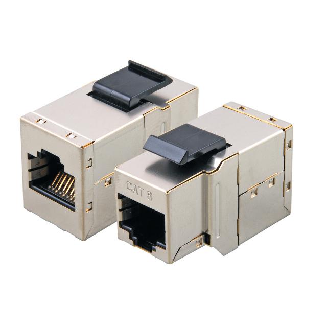 Adapter RJ45 kat. 6 STP Keystone Snap-In metalowa obudowa