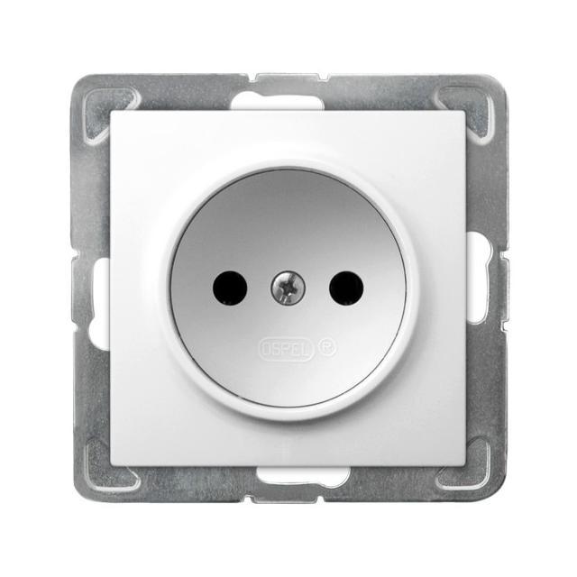 IMPRESJA Gniazdo pojedyncze - kolor biały