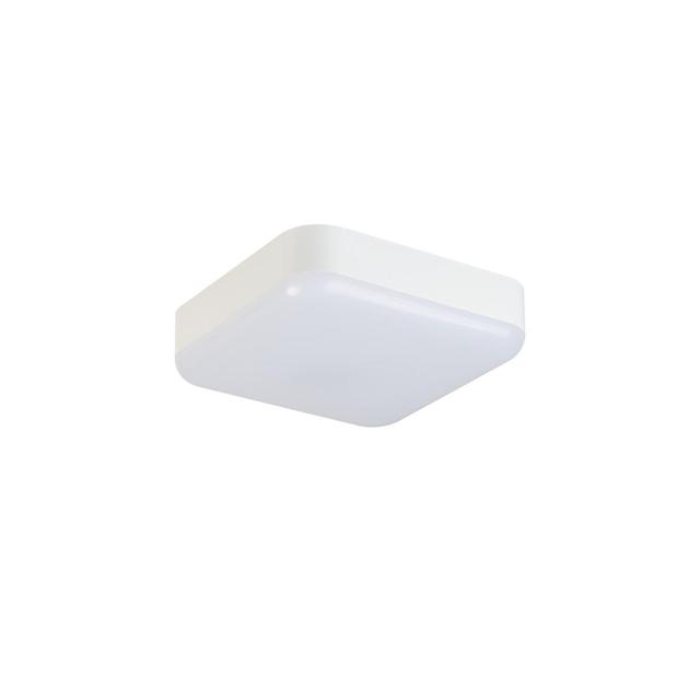 Plafoniera LED z czujnikiem ruchu IPER 10W IP65 20cmx20cm barwa neutralna biały 37302 KANLUX