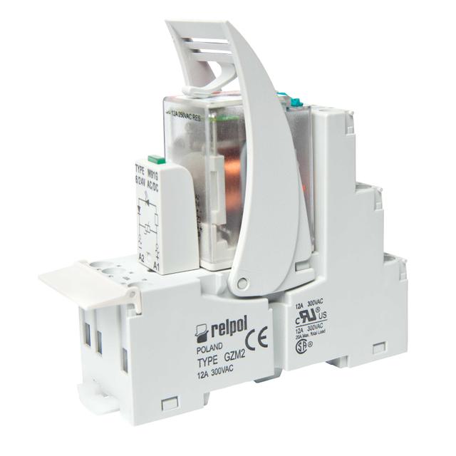 Przekaźnik interfejsowy PIR2-048AC-00LV 2P 48V AC 12A / 250V AC RELPOL