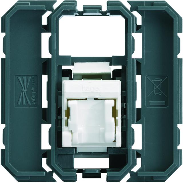 gallery Gniazdo informatyczne RJ45 kat 5E UPT, 2M/1M WXF221 HAGER