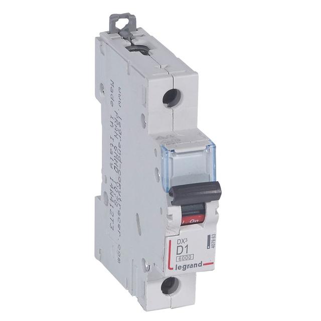 WYŁĄCZNIK NADPRĄDOWY S 301 1P D 1A 6000A SERII DX3, Legrand