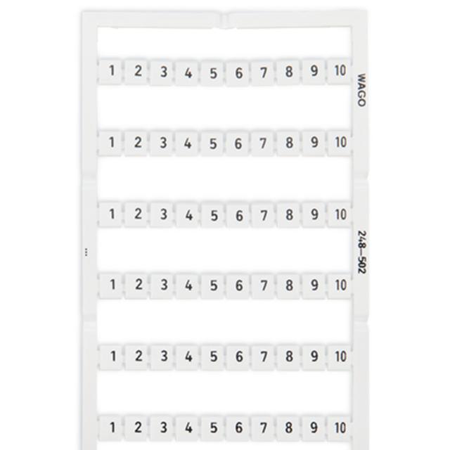 Oznaczniki Mini-WSB 10x 1-10 biały /5szt./ 248-502 WAGO