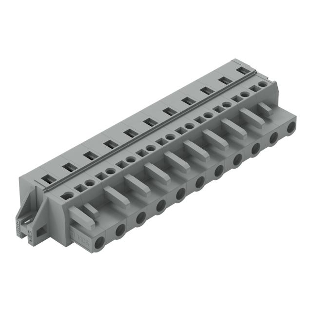 MCS-MIDI Classic gniazdo 11-bieg. szare raster 7,5 mm /10szt./ WAGO