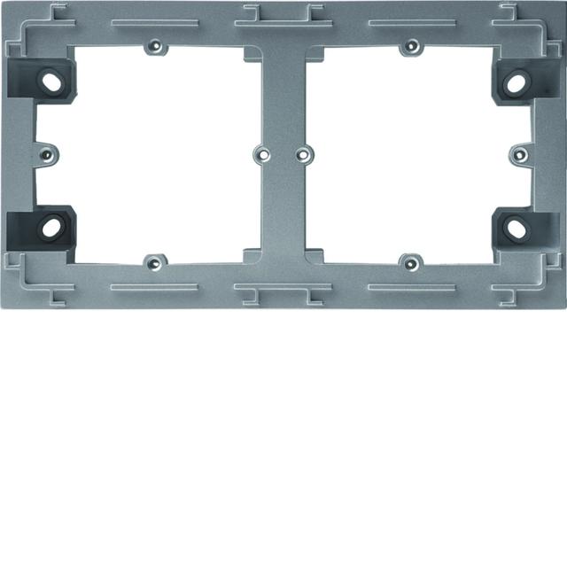 lumina intense Adapter natynkowy podwójny srebrny WL5822 HAGER