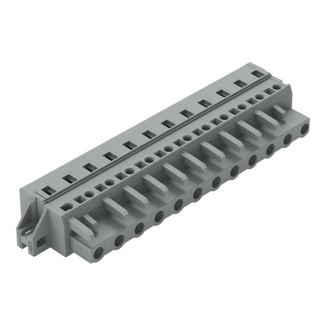 MCS-MIDI Classic gniazdo 12-bieg. szare raster 7,5 mm /10szt./ WAGO