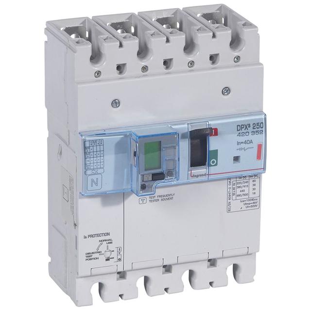 Wyłącznik DPX3 250 El 4P 40A 36kA Z Zab. R-Pr. 420352 LEGRAND