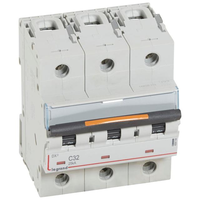 Wyłącznik Nadprądowy S323 C32 3P 32A 25Ka DX3 409784 LEGRAND