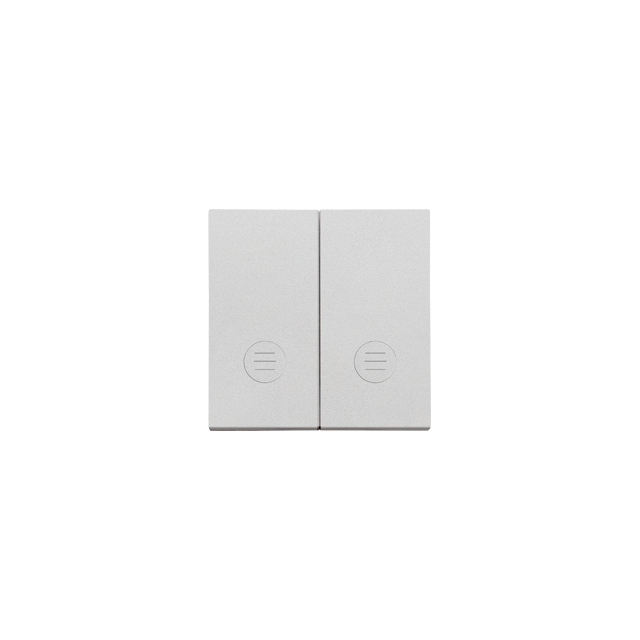 Simon 55 Klawisz podwójny z oczkami do: SW5L2M SW6/2L2M SW7/2L2M Aluminium mat TKW5L2/143 KONTAKT