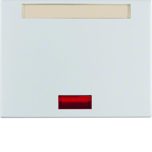 BERKER K.5 Klawisz z 5 dołączonymi soczewkami i pole opisowe aluminium 14157103 HAGER