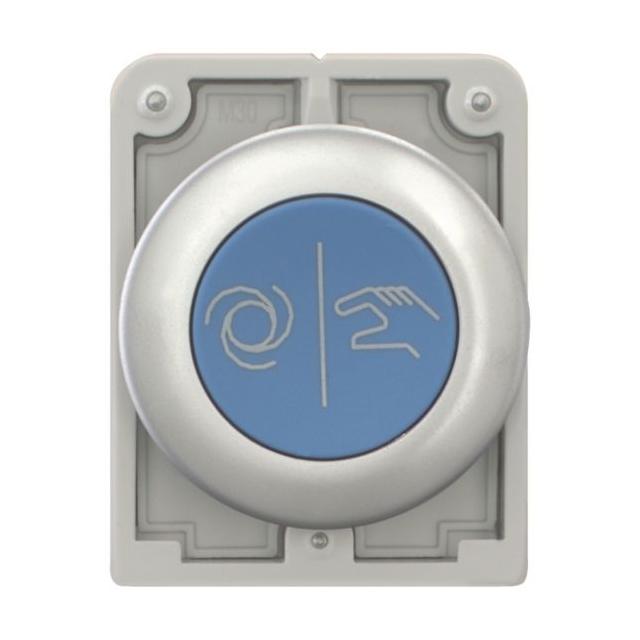 M30C-FD-B-X217 Przycisk 30mm płaski niebieski X217 z samopowrotem 182967 EATON