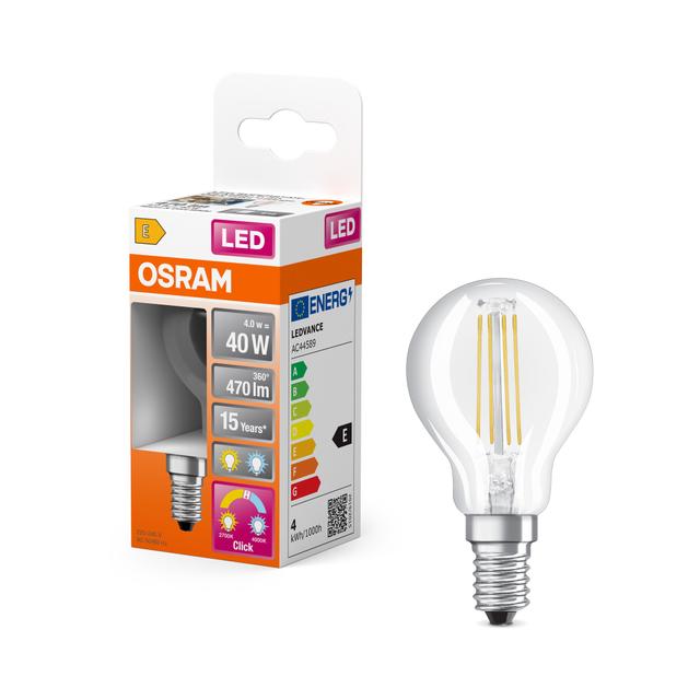 LED STAR+ CL P Act&RelFIL 40 non-dim 5W 827 E14 LAMPA LED LEDVANCE