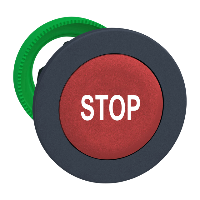 Harmony XB5 Główka przycisku bez podświetlenia kryty czerwony białe oznaczenie STOP