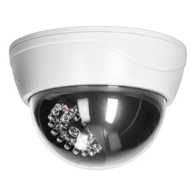 Atrapa kopułowej kamery monitorującej z podczerwienią CCTV, bateryjna CD-6 ORNO