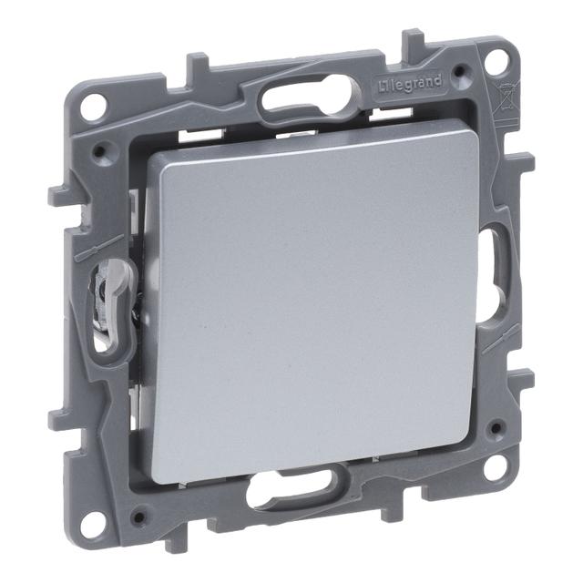 NILOE SELECTION - PRZYCISK POJEDYNCZY 6 A ALUMINIUM, Legrand