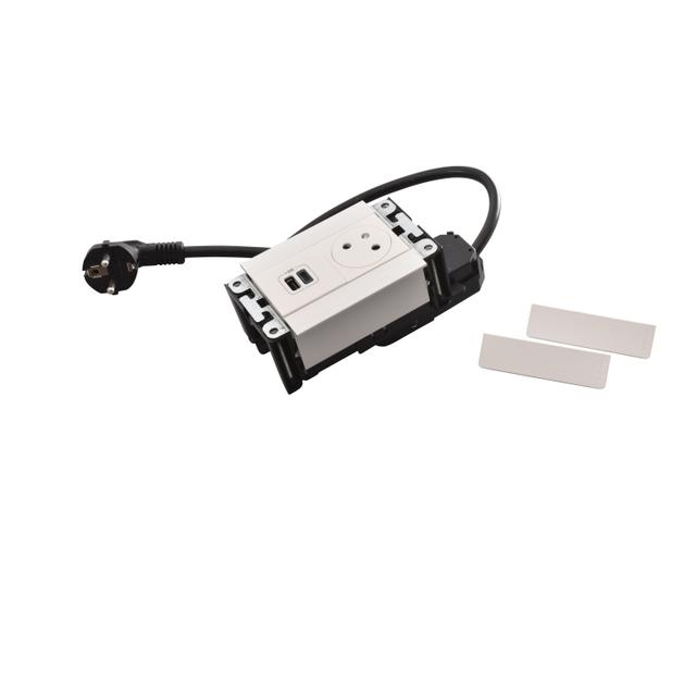 INCARA: MULTILINK - 2P+Z / USB A+C - 2,0 M-BIAŁY, Legrand