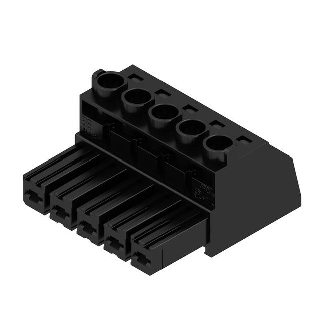 BVZ 7.62HP/05/180 SN BK BX Wtyk PCB (złącze wiązki), 7.62 mm, Liczba biegunów: 5, Przyłącze z jarzmem /50szt./ 1929960000 WEIDMÜLLER