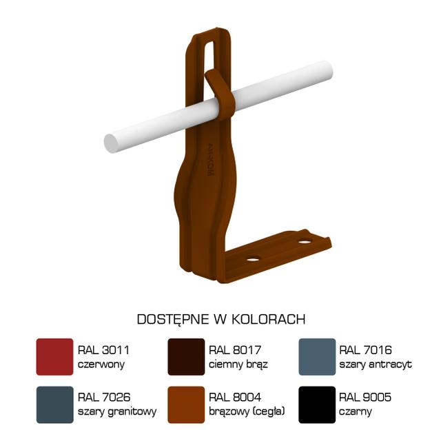 AN-09R/LA/-N Uchwyt kątowy skręcony H=10cm Z-zagięcie /LA/