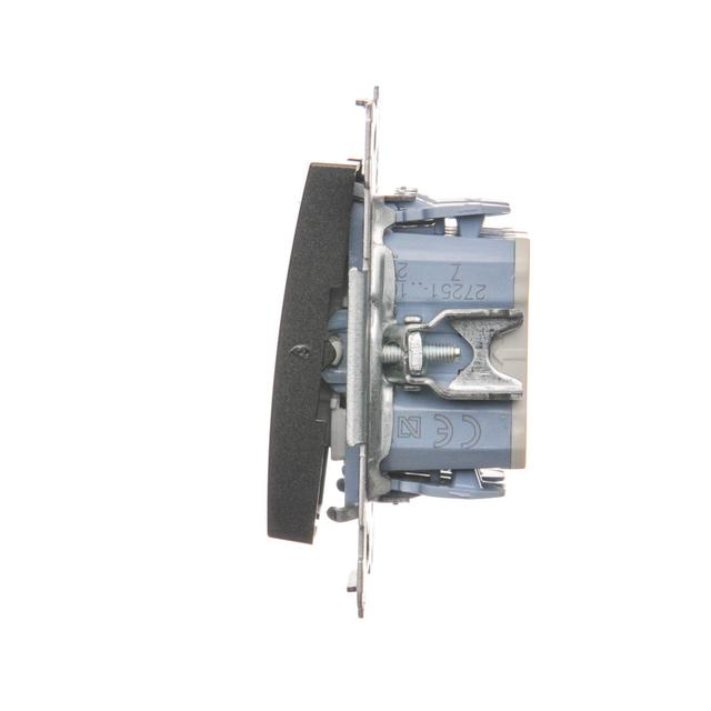 Simon 54 Łącznik krzyżowy podwójny 10A 250V szybkozłączka antracyt DW7/2.01/48 KONTAKT