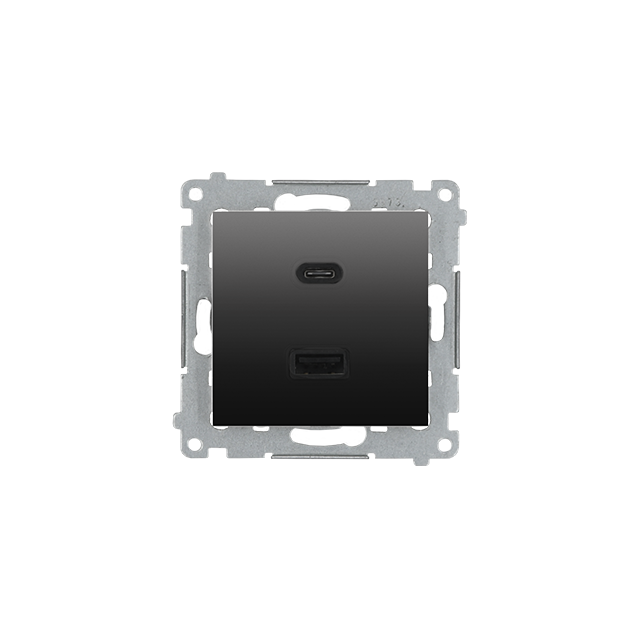 Simon 54 Ładowarka USB C+A 30 W 230V antracyt DEC2CAQ.01/48 KONTAKT