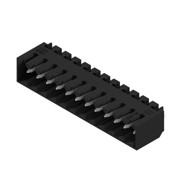 SL-SMT 3.50/12/180G 1.5SN BK BX Wtyki PCB (złącza płyty), 3.50 mm, Liczba biegunów: 12, kąt odejścia: 180° /50szt./ 1753082001 WEIDMÜLLER