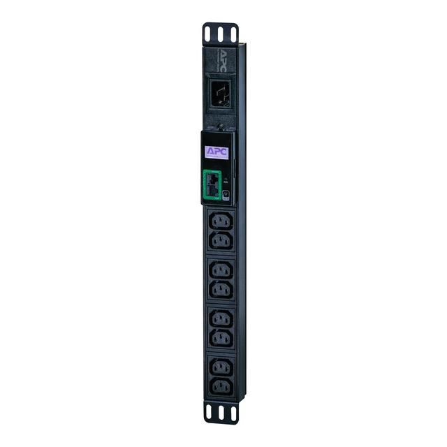 APC Easy Rack PDU, 3700 W, z pomiarem, 1U, jednofazowa, 230V, 16A, gniazdka 8 x C13, wtyk IEC60320 C