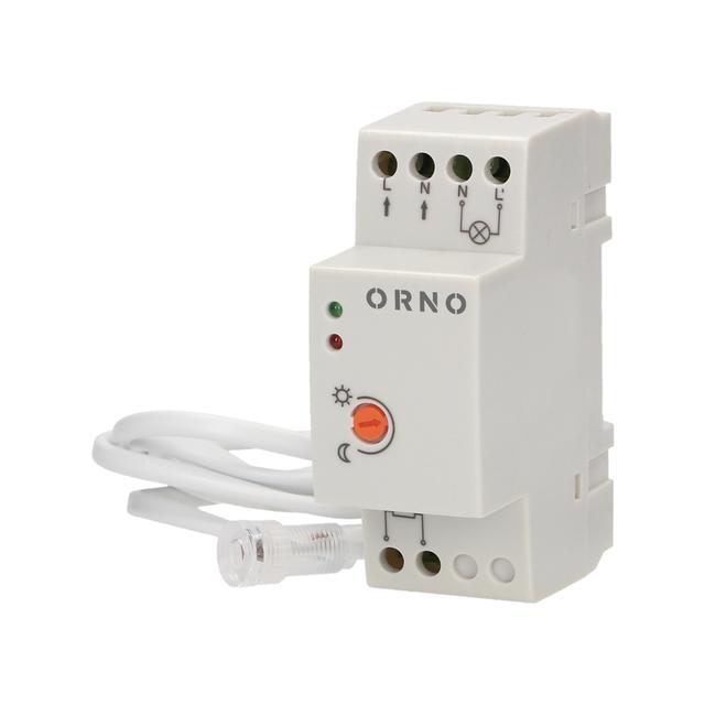 Czujnik zmierzchowy na szynę DIN z hermetyczną zewnętrzną sondą IP65 3000W OR-CR-219 ORNO