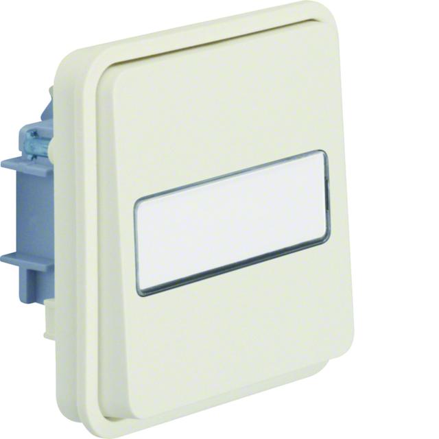 BERKER W.1 Łącznik uniwersalny z podświetlanym polem opisowym IP55 biały 30863532 HAGER