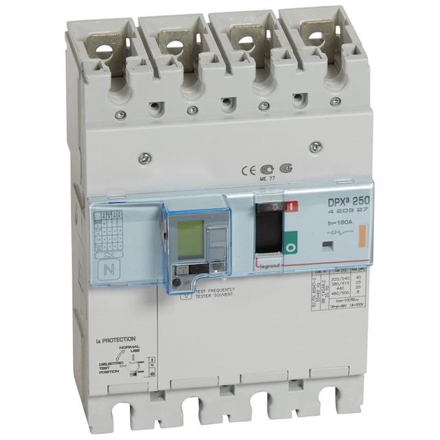 Wyłącznik DPX3 250 El Z Zab. R-Pr. 4P 160A 25Ka 420327 LEGRAND