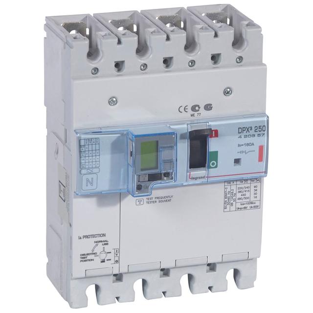 Wyłącznik DPX3 250 El Z Zab. R-Pr. 4P 160A 36kA 420357 LEGRAND