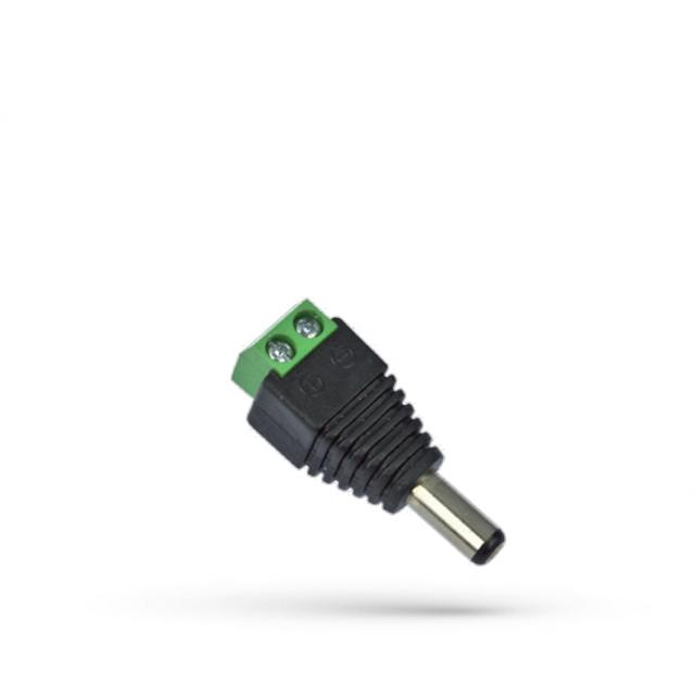 Wtyk zasilania DC - końcówka męska (z kablami do lutowania) !