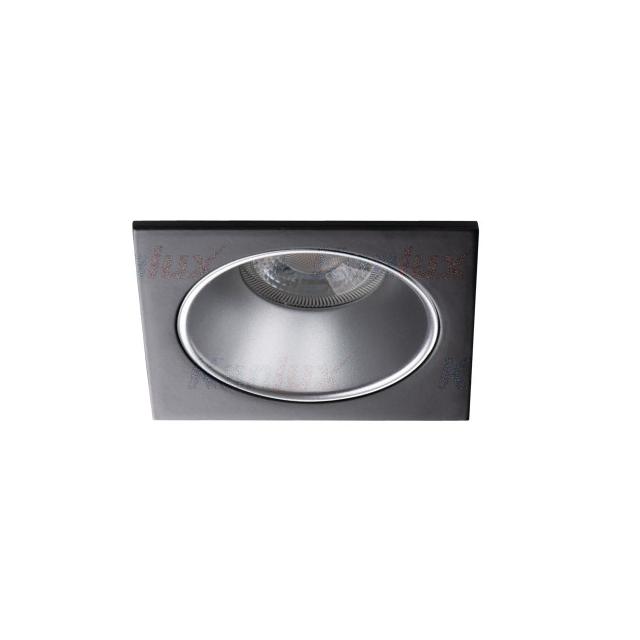GLOZO DSL SR/B Oczko sufitowe GLOZO DSL SR/B kwadratowy stop aluminium kolor srebrny / czarny 1XGx5,