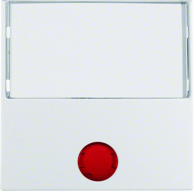 BERKER S.1/B.3/B.7 Klawisz z 5 dołączonymi soczewkami i dużym polem opisowym biały mat 16961909 HAGE