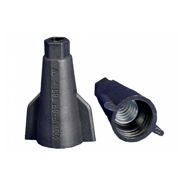Złączka skrętna uniwersalna 1‑6mm2 ZSE 1‑1.0/6.0 czarna 43814207 /100szt./ SIMET