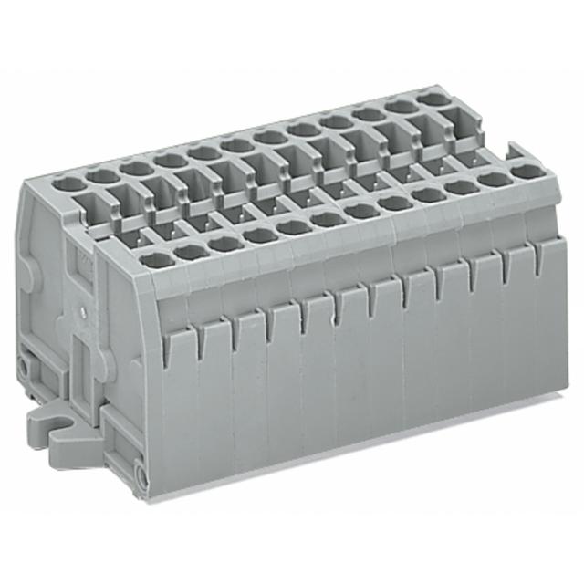 listwa zaciskowa 2-przewodowa 2,5mm2 10-torowa j-szara mocowanie śrubowe /25szt./ WAGO