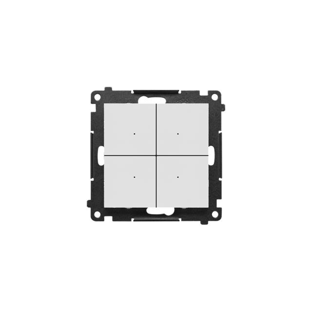 Simon 55 Łącznik/Przycisk zwierny 4-krotny elektroniczny Jasnoszary mat TEW4.01/114 KONTAKT