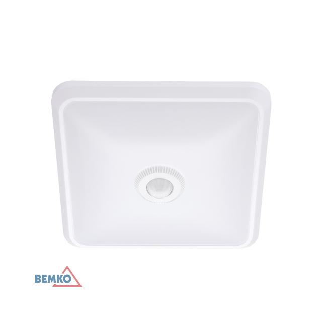 PLAFONIERA LED DORIA 12W 4000K   860LM  IP20 KWADRAT CZ. PIR