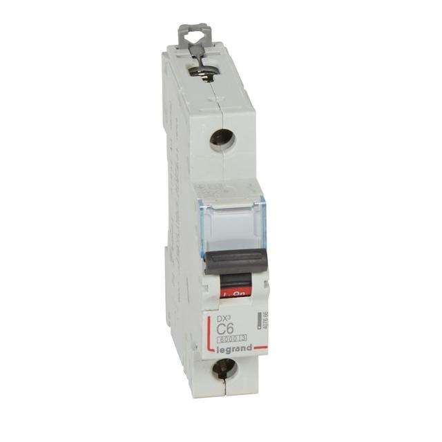 Wyłącznik Nadprądowy S 301 1P C6A 6kA DX3 407666 LEGRAND