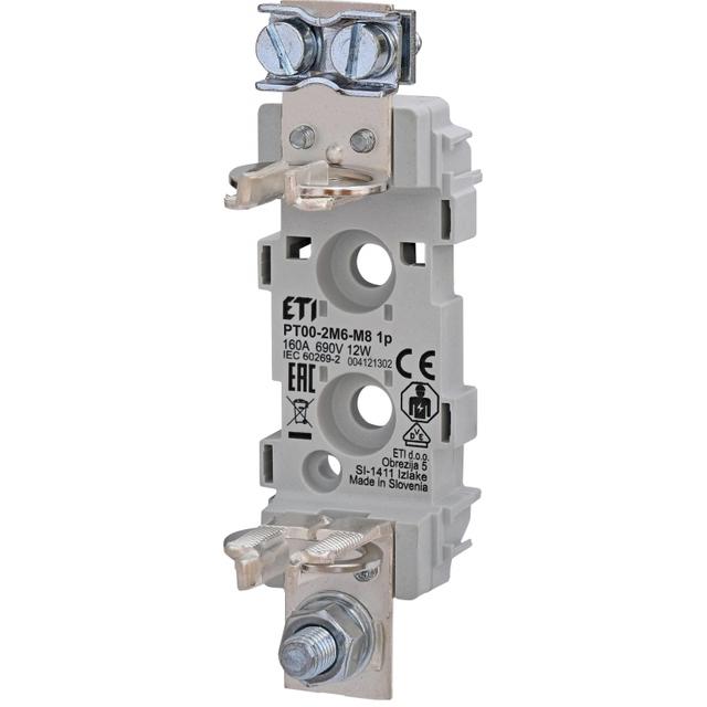 Podstawa bezpiecznikowa PT 00 2M6-M8 1P 004121302 ETI