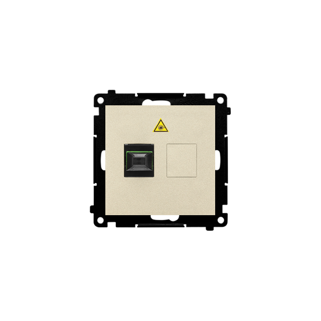 Simon 55 Gniazdo światłowodowe / optyczne pojedyncze SC/APC Szampański mat TGS1.01/144 KONTAKT