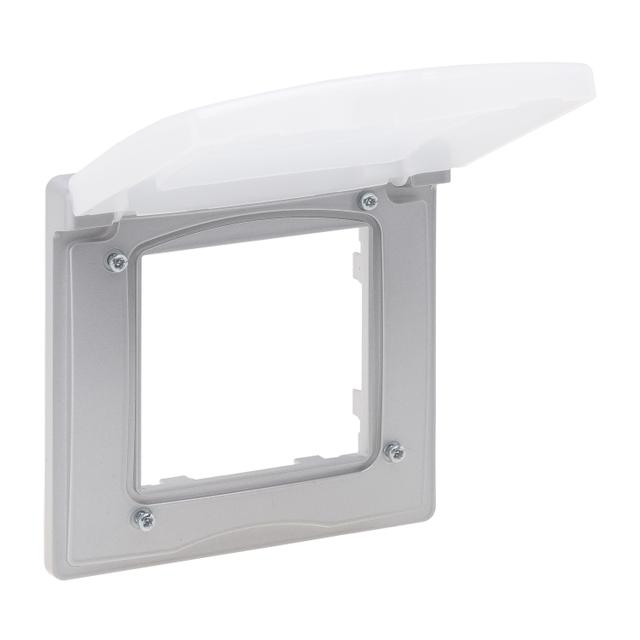 Niloe Step Ramka Pojedyncza IP44- Kolor Aluminium 863396 LEGRAND