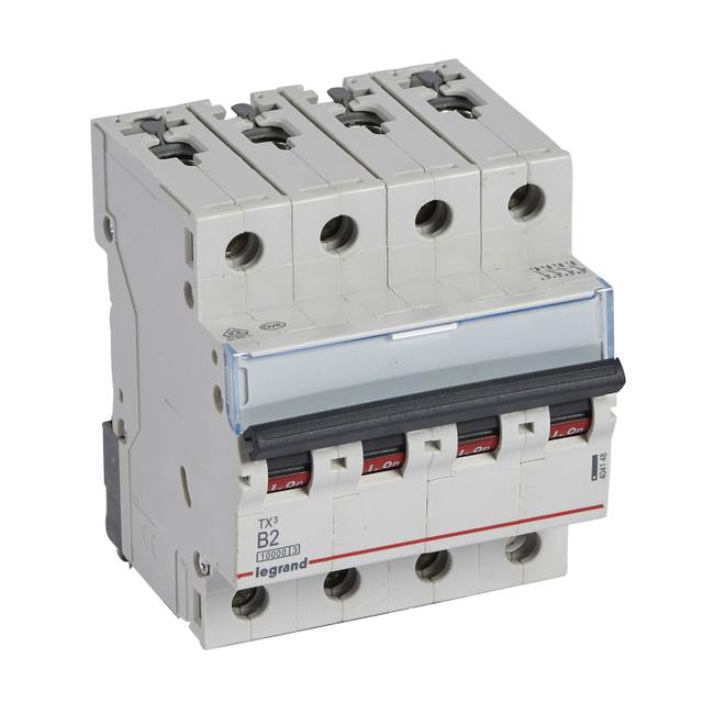 WYŁĄCZNIK NADPRĄDOWY S 314 4P B 2A 10000A SERII TX3, Legrand