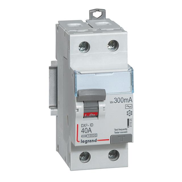 Wyłącznik Różnicowoprądowy P 302 2P 40A 300Ma Typ AC DX3 411525 LEGRAND