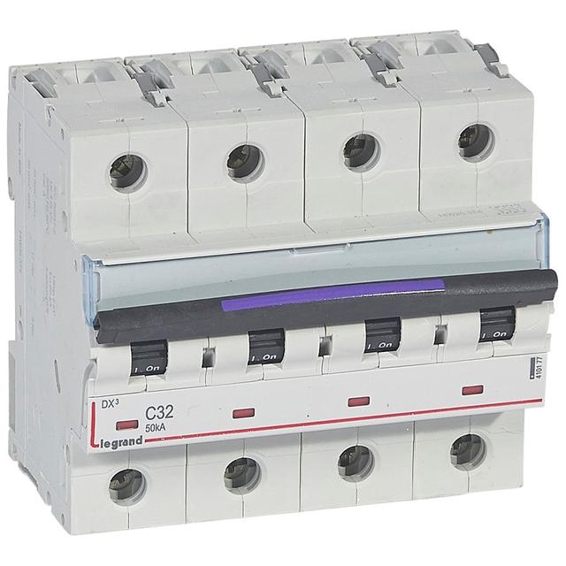 Wyłącznik Nadprądowy S324 C32 4P 32A 50Ka DX3 410177 LEGRAND